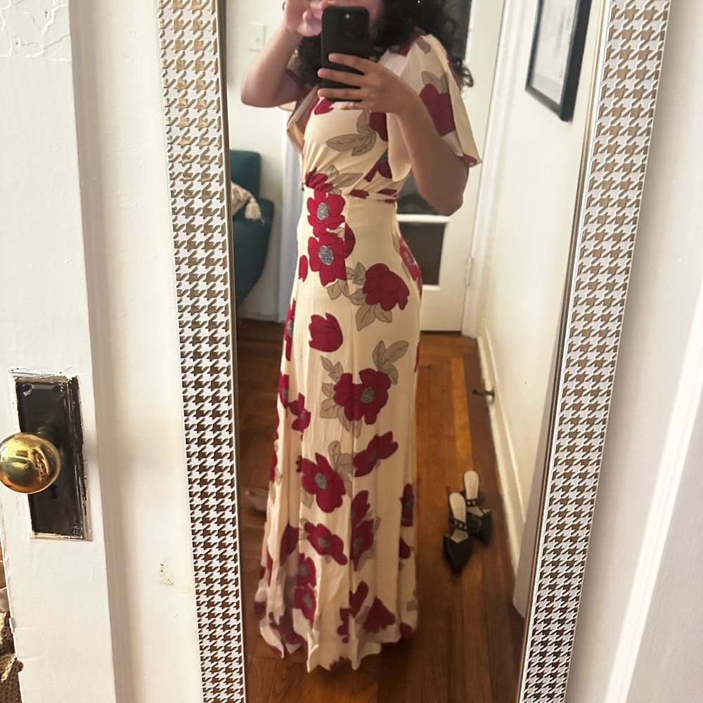Privacy Please floral wrap dress